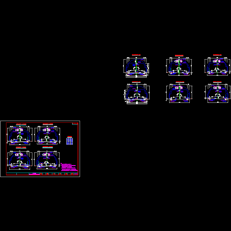 2分离式隧道主洞（超高段）建筑限界及净空断面图.dwg