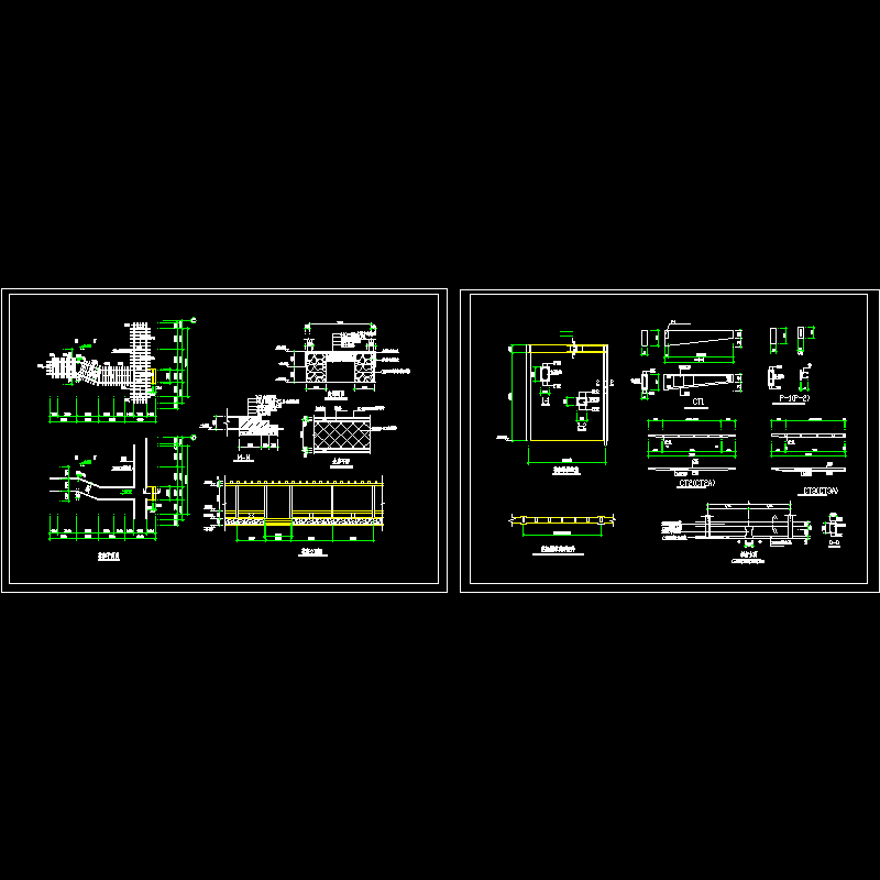 园林花架施工详图 - 1