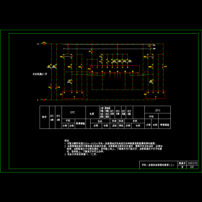 68-市电－应急机组转换电路图（2）.dwg