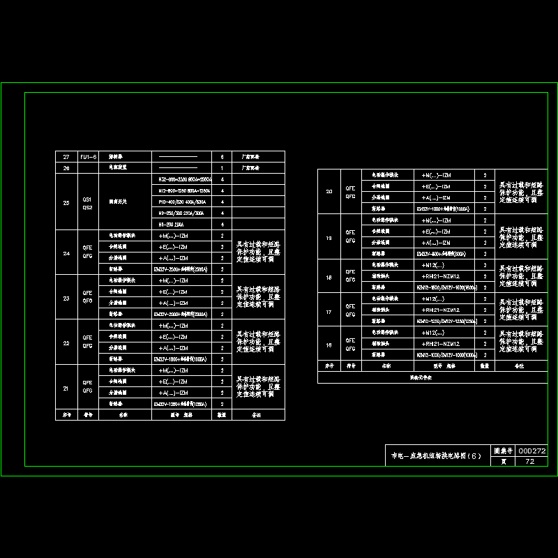 72-市电－应急机组转换电路图（6）.dwg