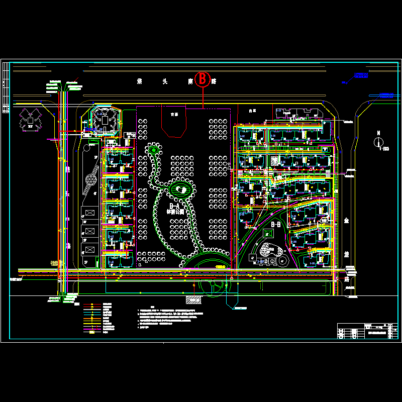 b-a.b区管网综合图.dwg