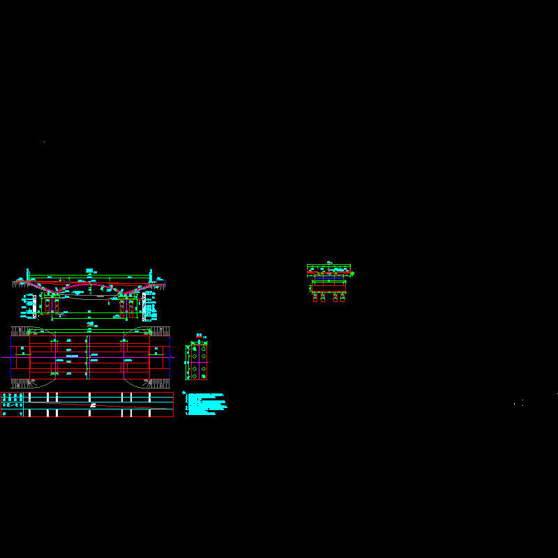 ql-05 6号路桥桥型布置图.dwg