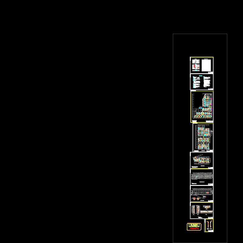 小区14、15#楼通风排烟CAD图纸(专业设计)(dwg)
