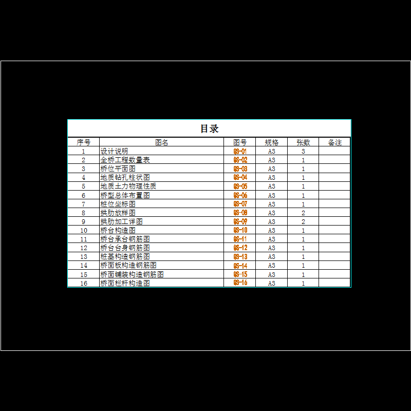 拱桥设计施工图 - 1