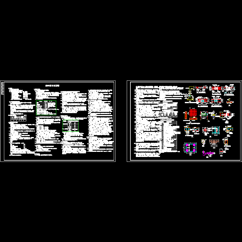 [CAD]框架结构别墅结构设计说明.dwg