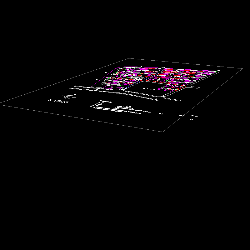 小区灌溉施工CAD图纸(dwg)