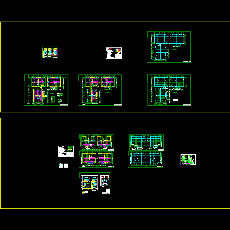 5层工厂库房电气CAD图纸(dwg)