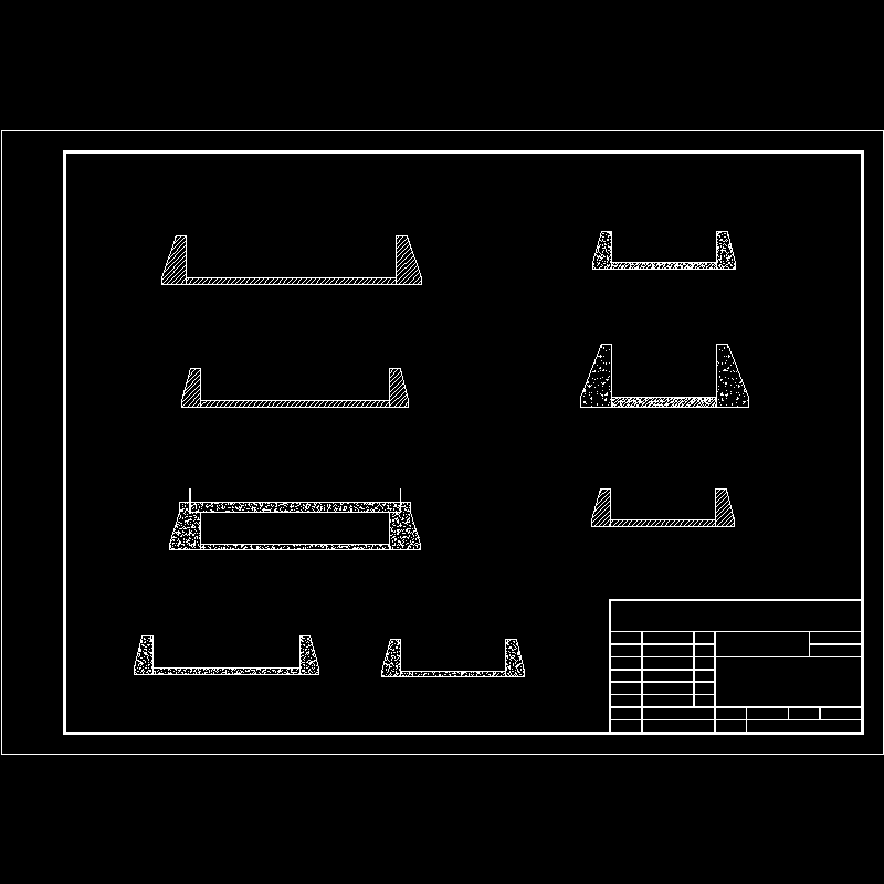 09水库溢洪道横断面图.dwg