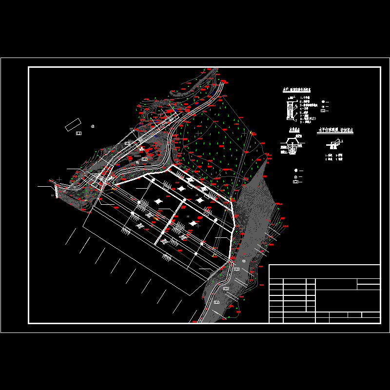 12水库枢纽观测设施平面布置图.dwg