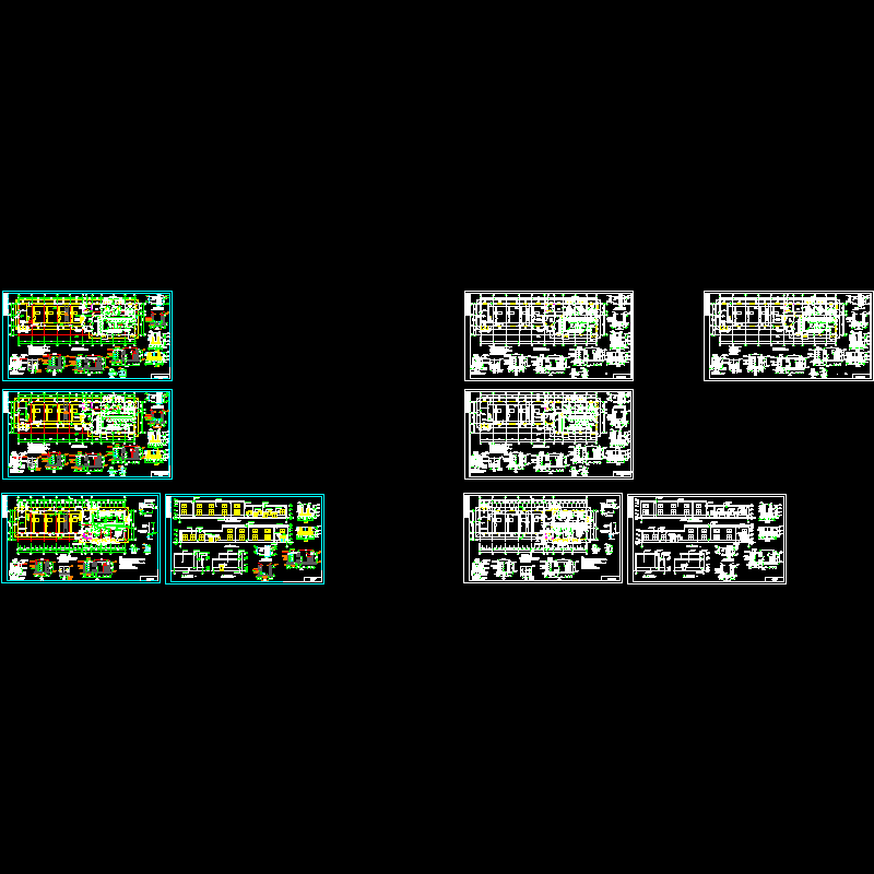 加压泵站基础节点构造CAD详图纸(dwg)