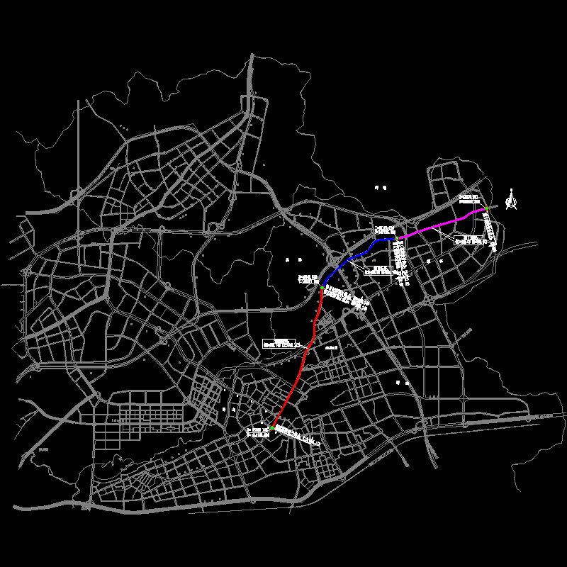 标段划分示意图.dwg