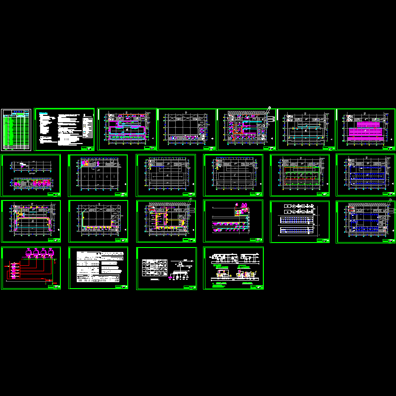 新建厂房全套空调CAD施工图纸(dwg)