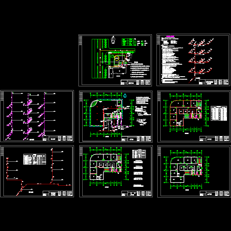 沿街综合楼给排水消防全套(全套CAD图纸)(dwg)