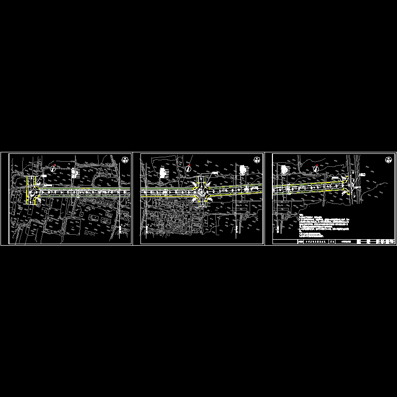 2丰华路道路平面图.dwg