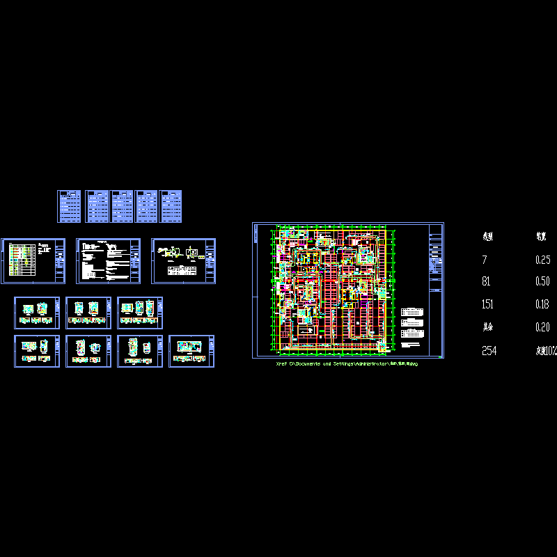 地下上车库通风CAD施工图纸.dwg