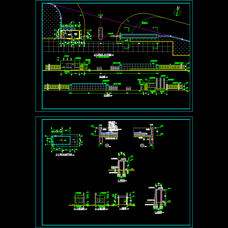 传达室建筑方案设计CAD图纸.dwg