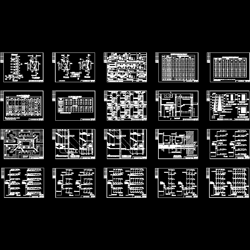 多层住宅楼平面图 - 1