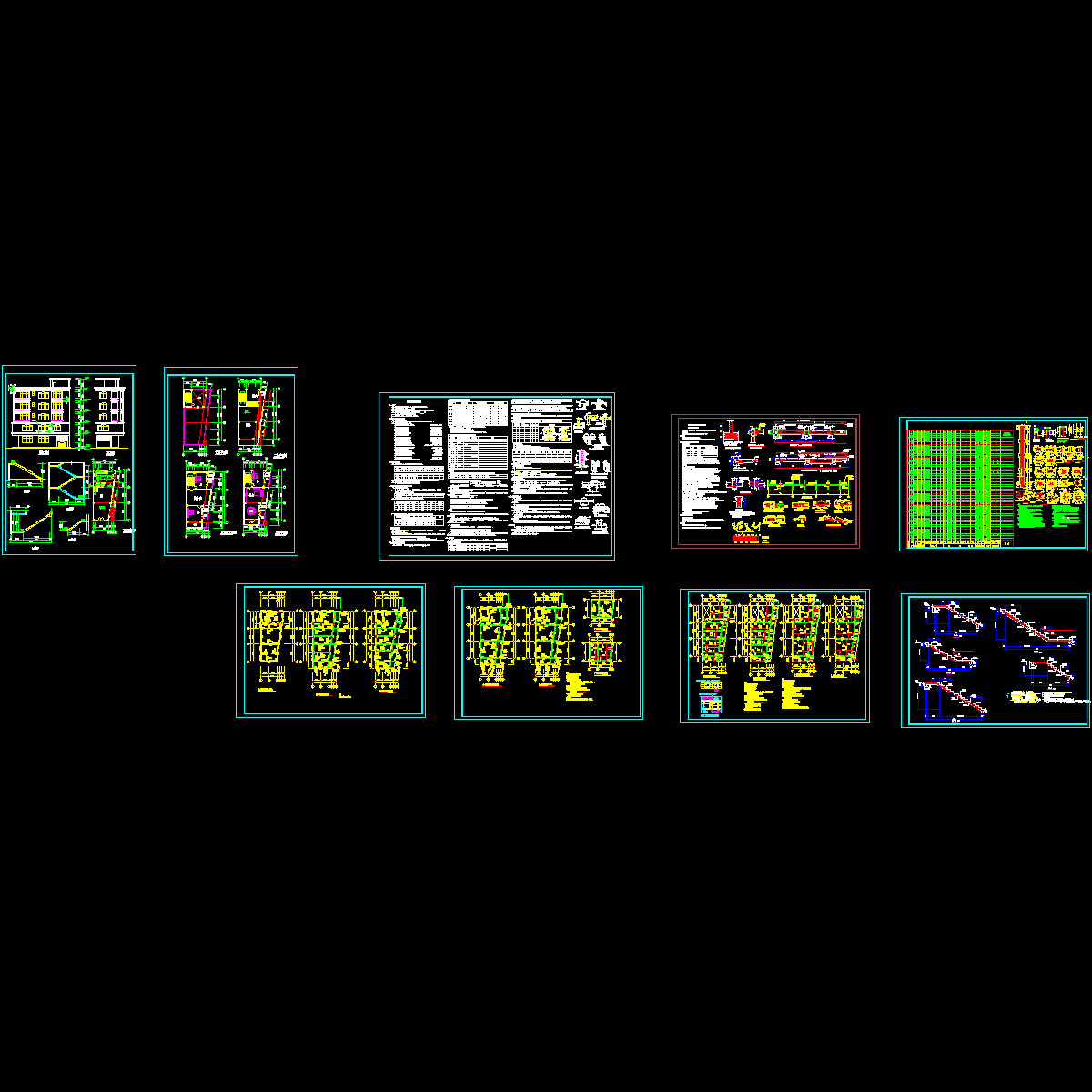 住宅结构CAD施工图纸.dwg
