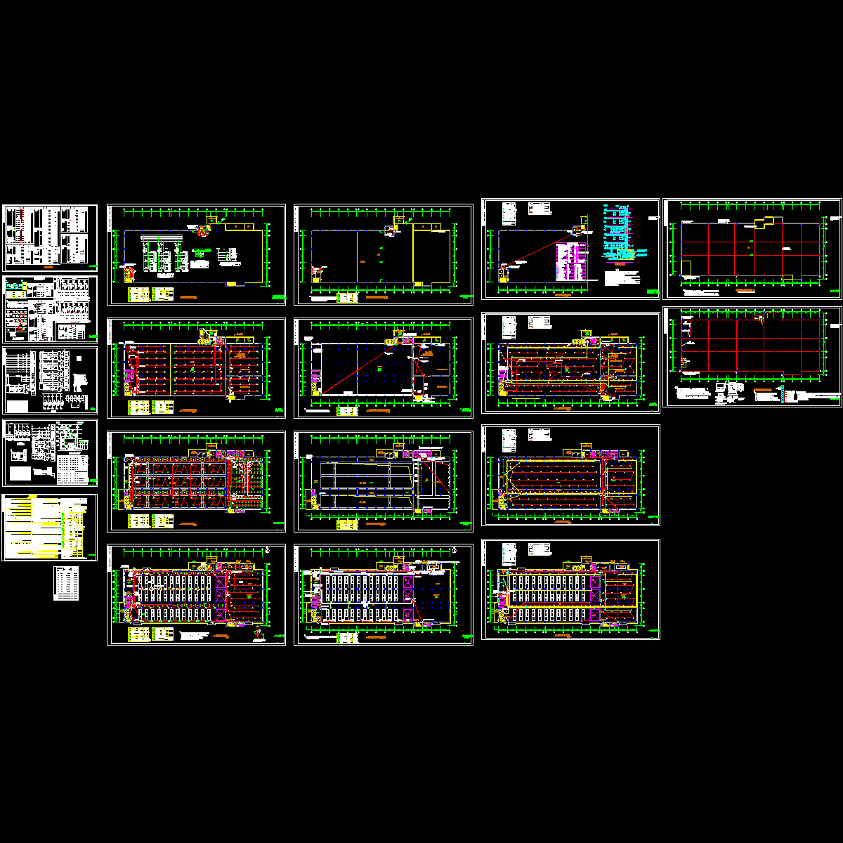 [CAD]中型厂房电气设计(火灾自动报警系统).dwg