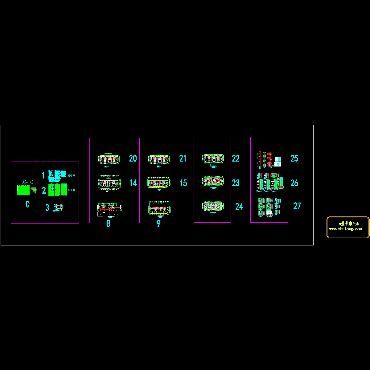 4、[竣工图] 3-8栋 强电、防雷图.dwg