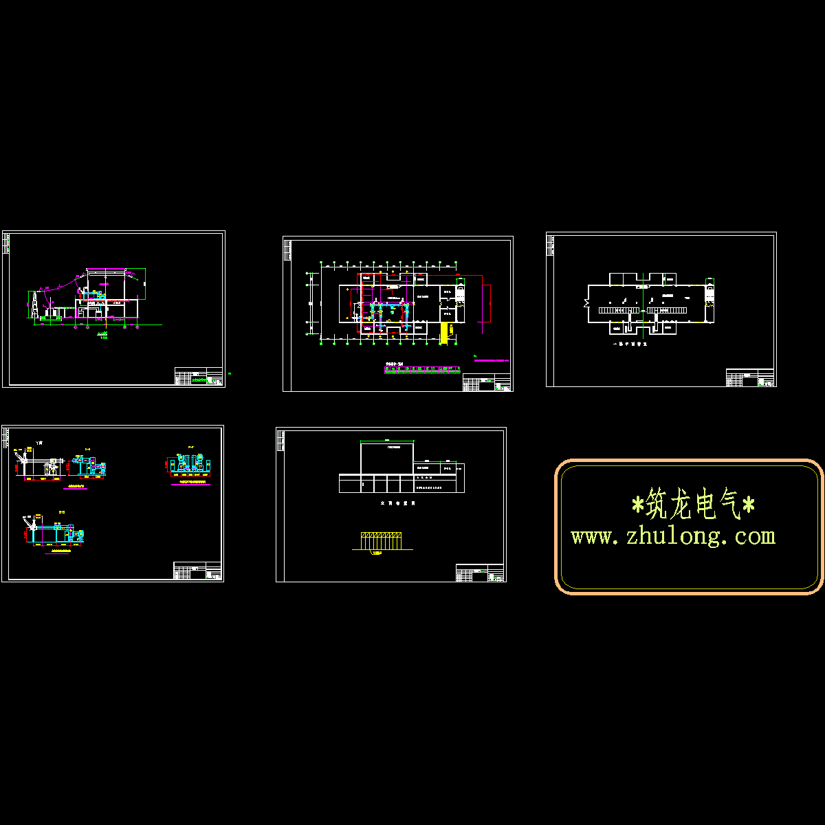 [CAD]110KV变电站典型布置图纸（进线间隔图）.dwg