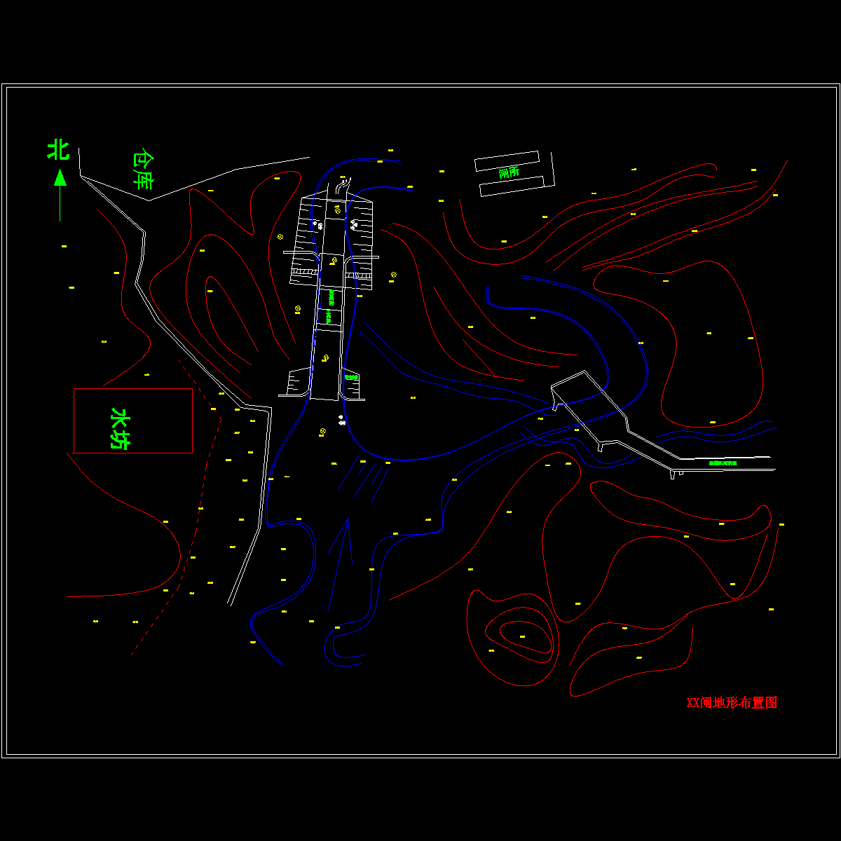 xx闸地形图.dwg