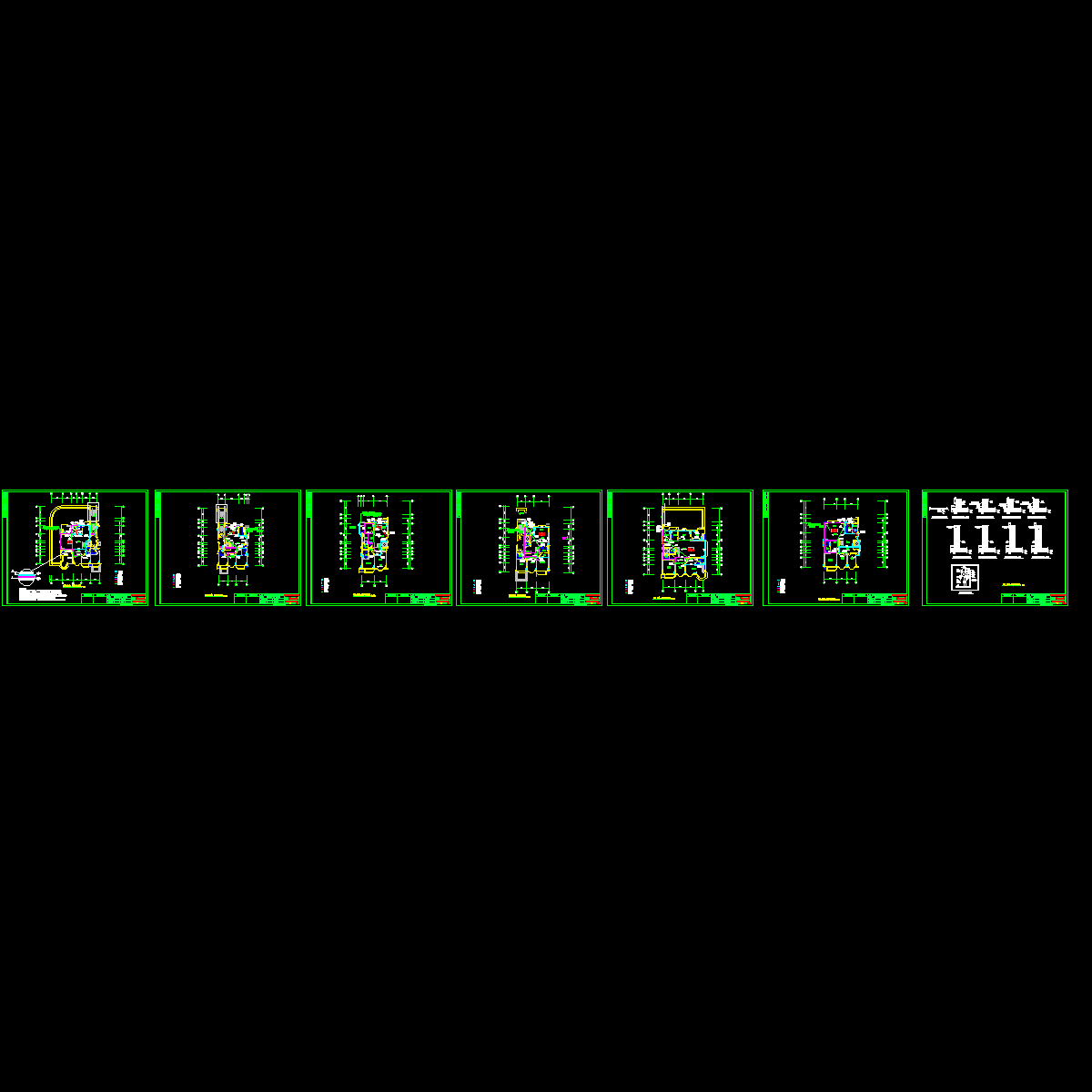 住宅楼3层中央吸尘系统CAD施工图纸.dwg