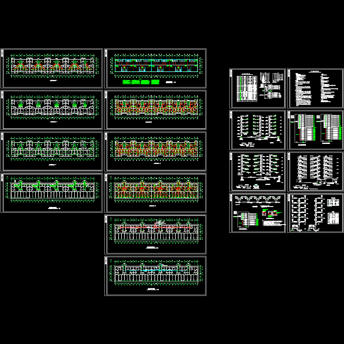 [CAD]6层住宅楼电气设计（超值）(TN-C-S)