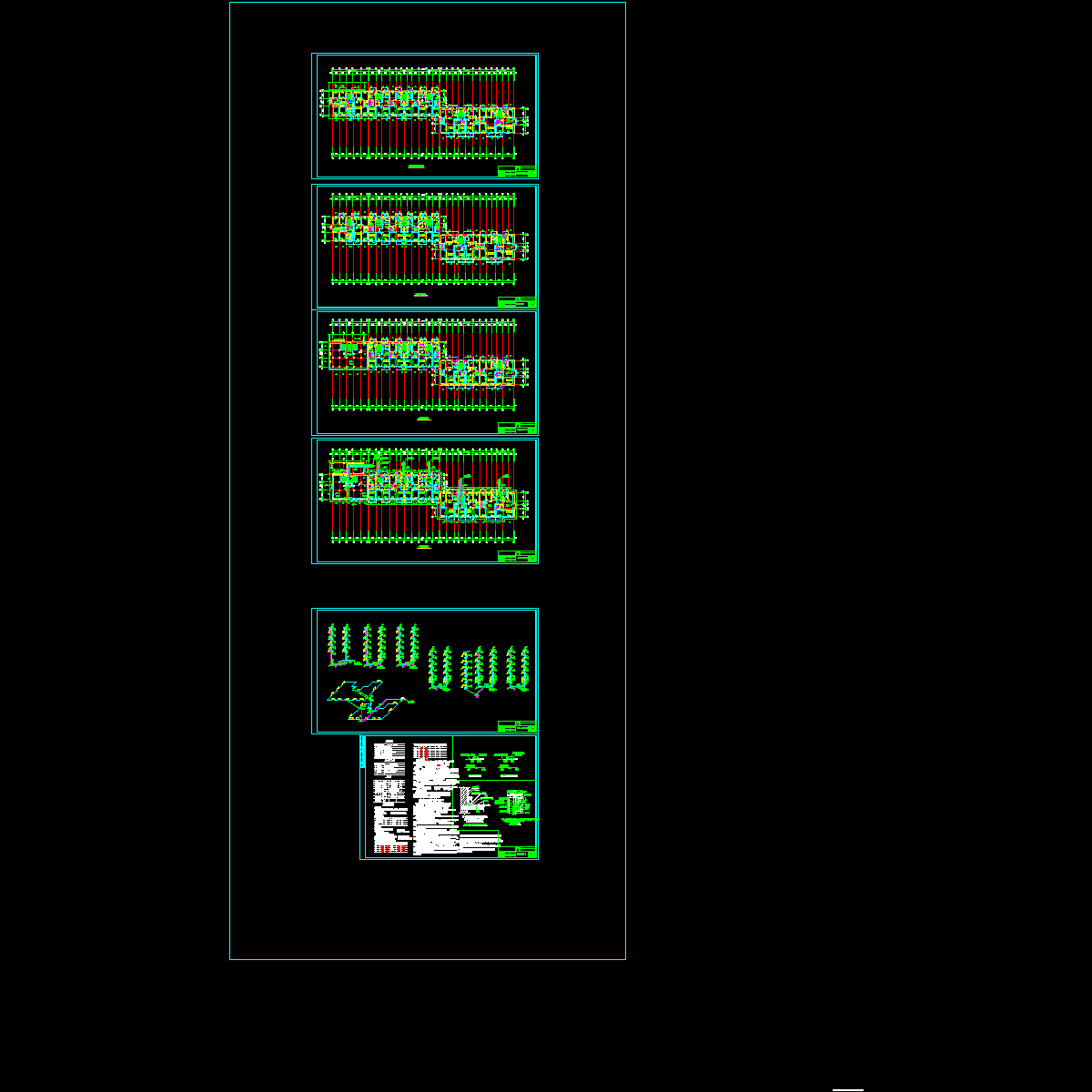 [CAD]上6层住宅楼采暖图（总共6页图纸）.dwg