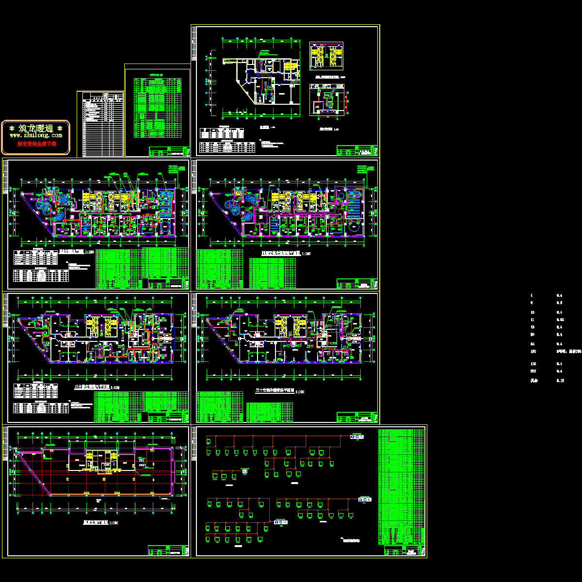 [CAD]大厦空调通风设计图纸.dwg