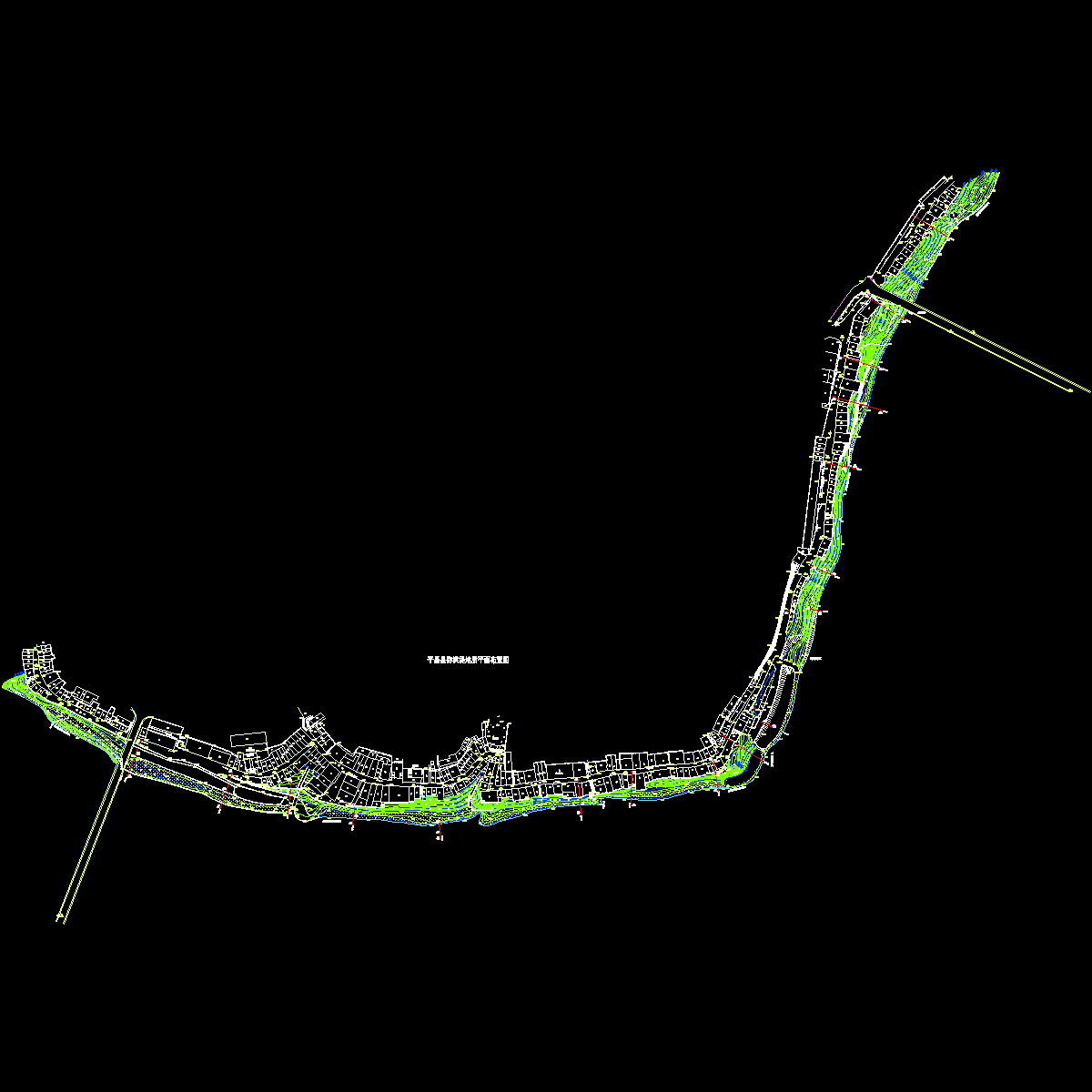 平昌县防洪堤地质平面布置图.dwg