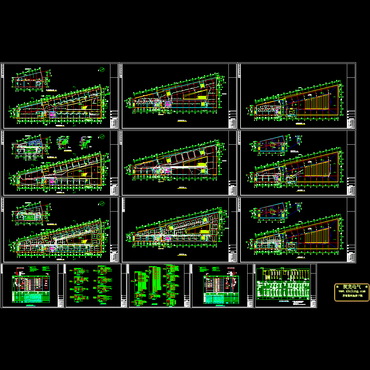 [CAD]上3层地下1层商住楼强电图纸.dwg