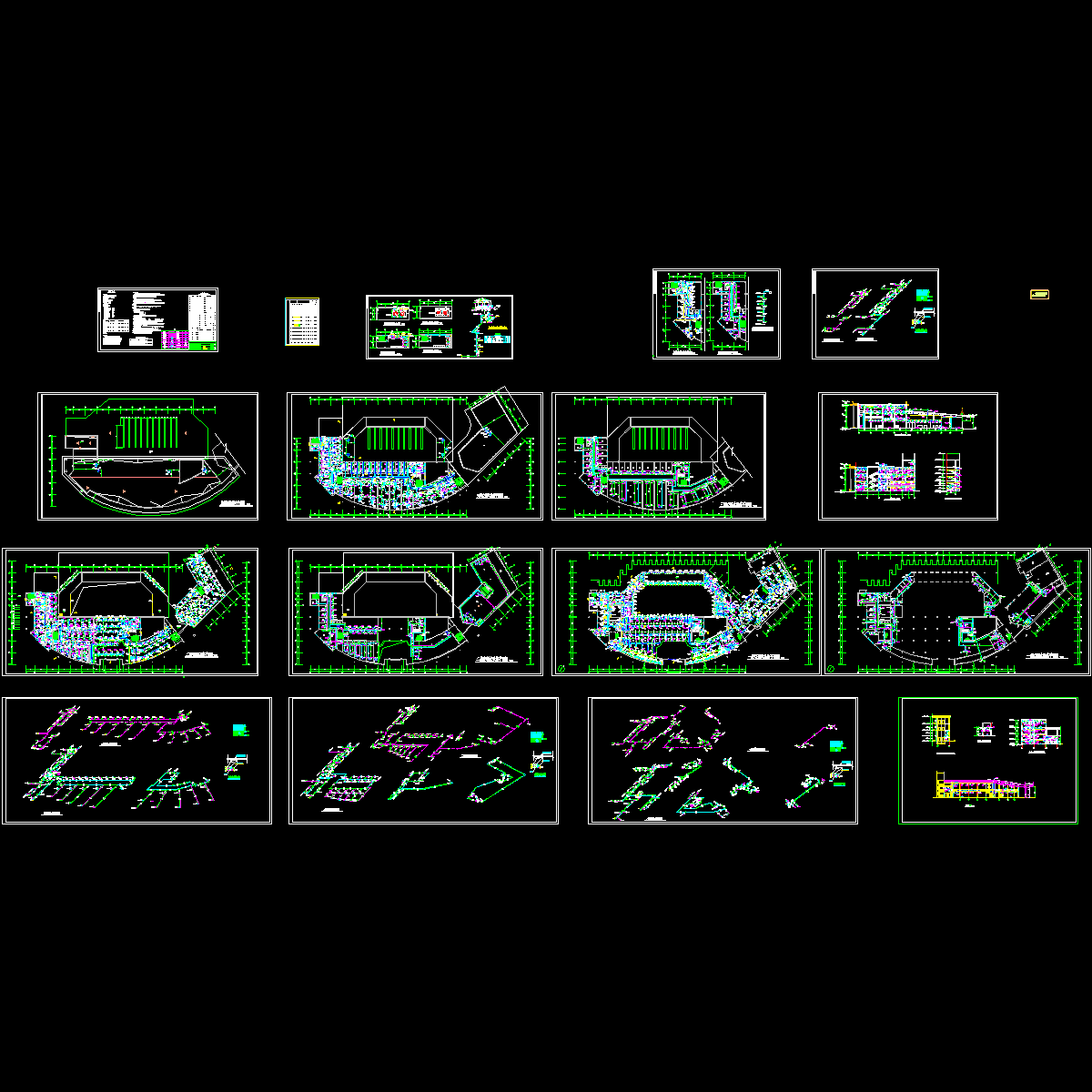 客运站空调设计CAD施工图纸（16张）.dwg