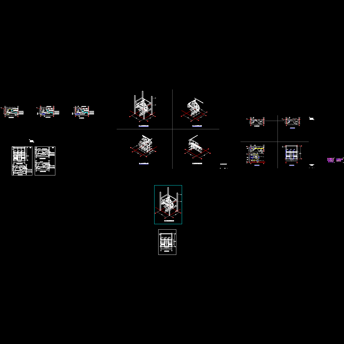 大厦次入口新增钢结构设计CAD图纸.dwg