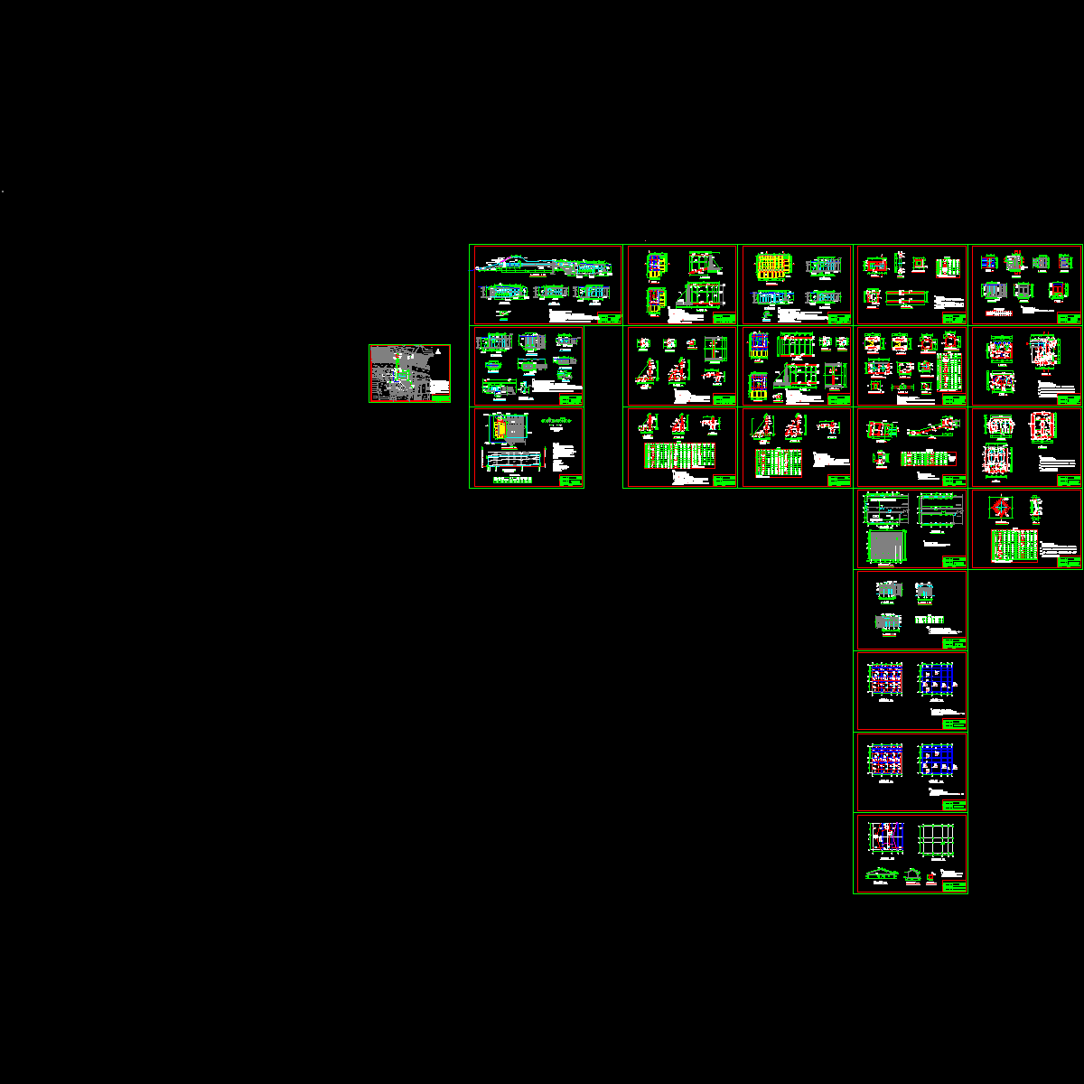 电排站扩容改造工程CAD施工图纸22张.dwg