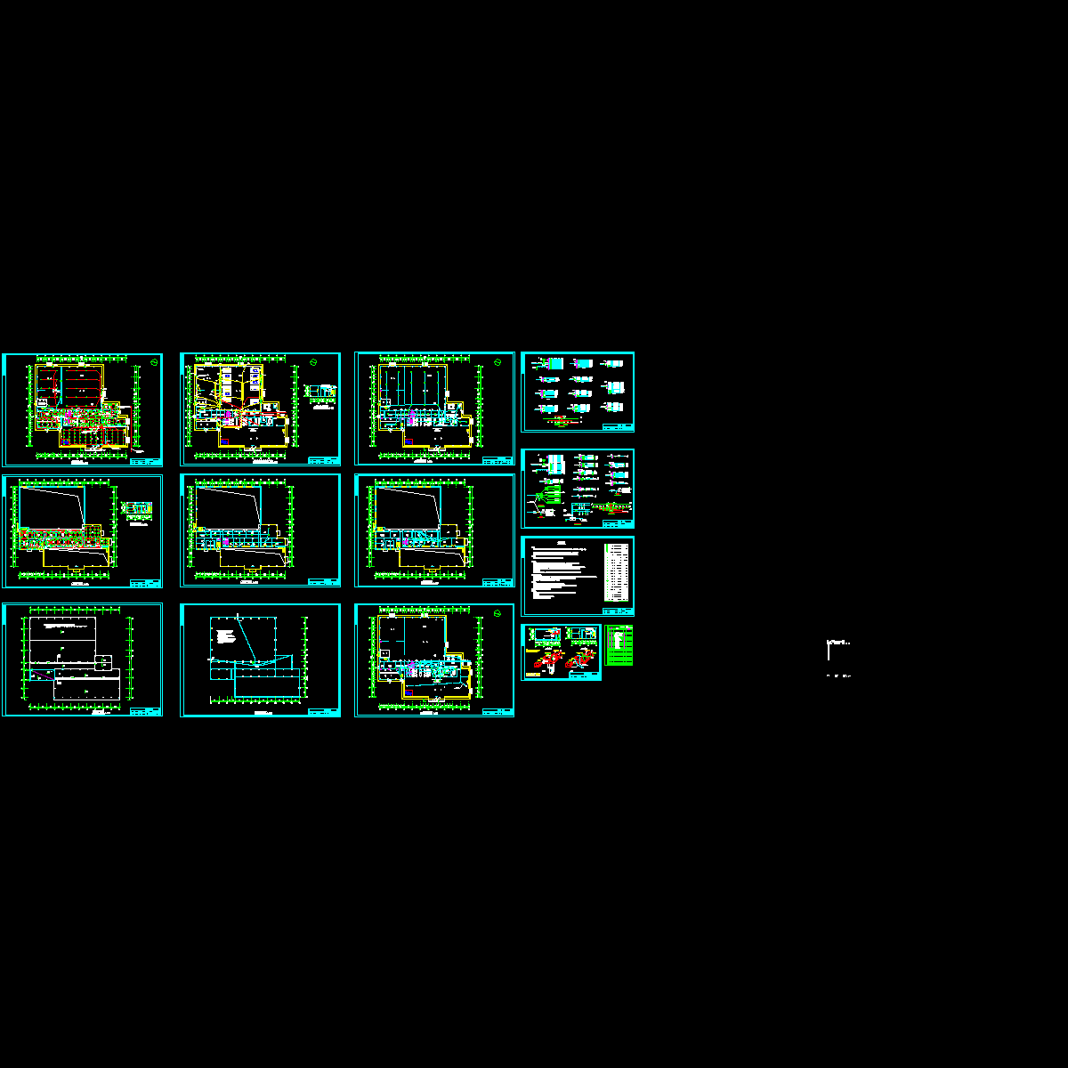 [CAD]国际车城电气设计施工图纸(火灾自动报警系统)(TN-S)