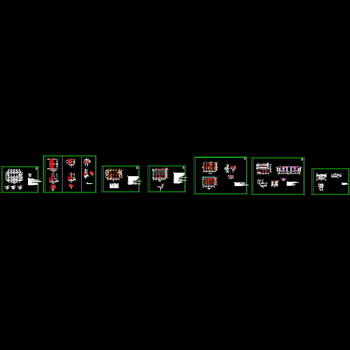 单层框架住宅楼结构CAD施工图纸(独立基础).dwg