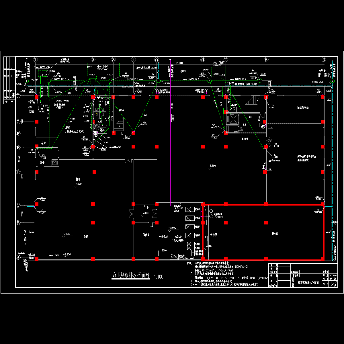 地下层给排水平面图.dwg