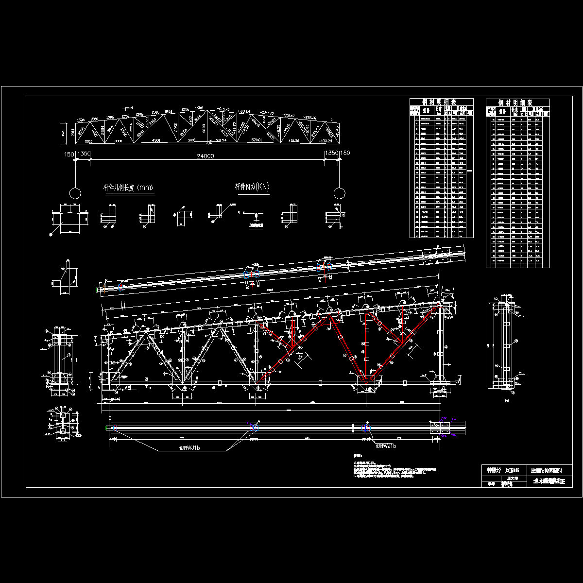 钢结构屋架课程设计 - 1