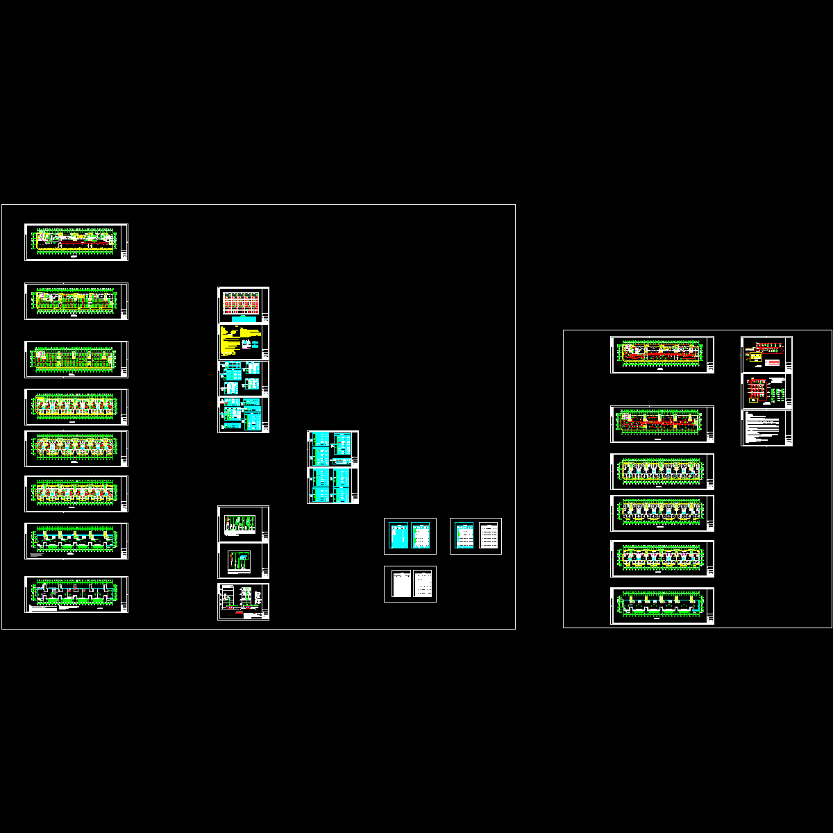 8层商住楼电气CAD施工图纸(火灾自动报警).dwg