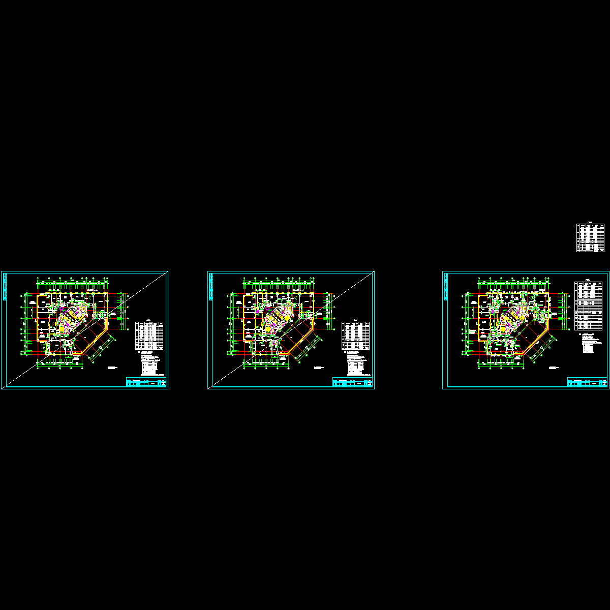 8层平面图纸(F10建筑施工CAD图纸).dwg