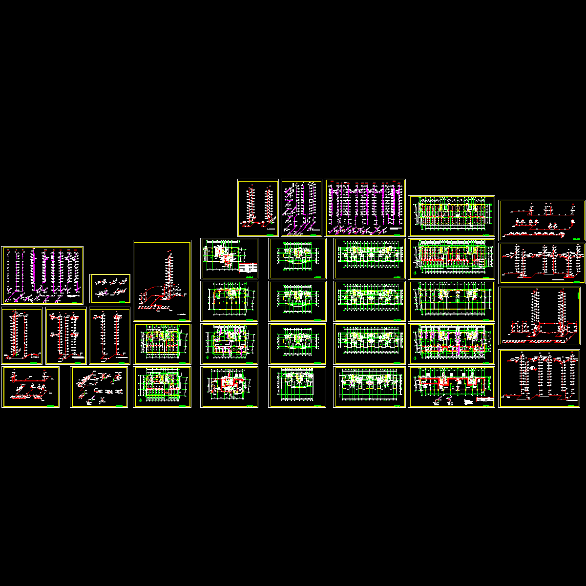 [CAD]上26层综合楼给排水全套图纸.dwg