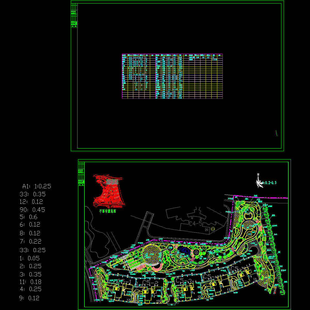 一区意大利庭园平面图.dwg