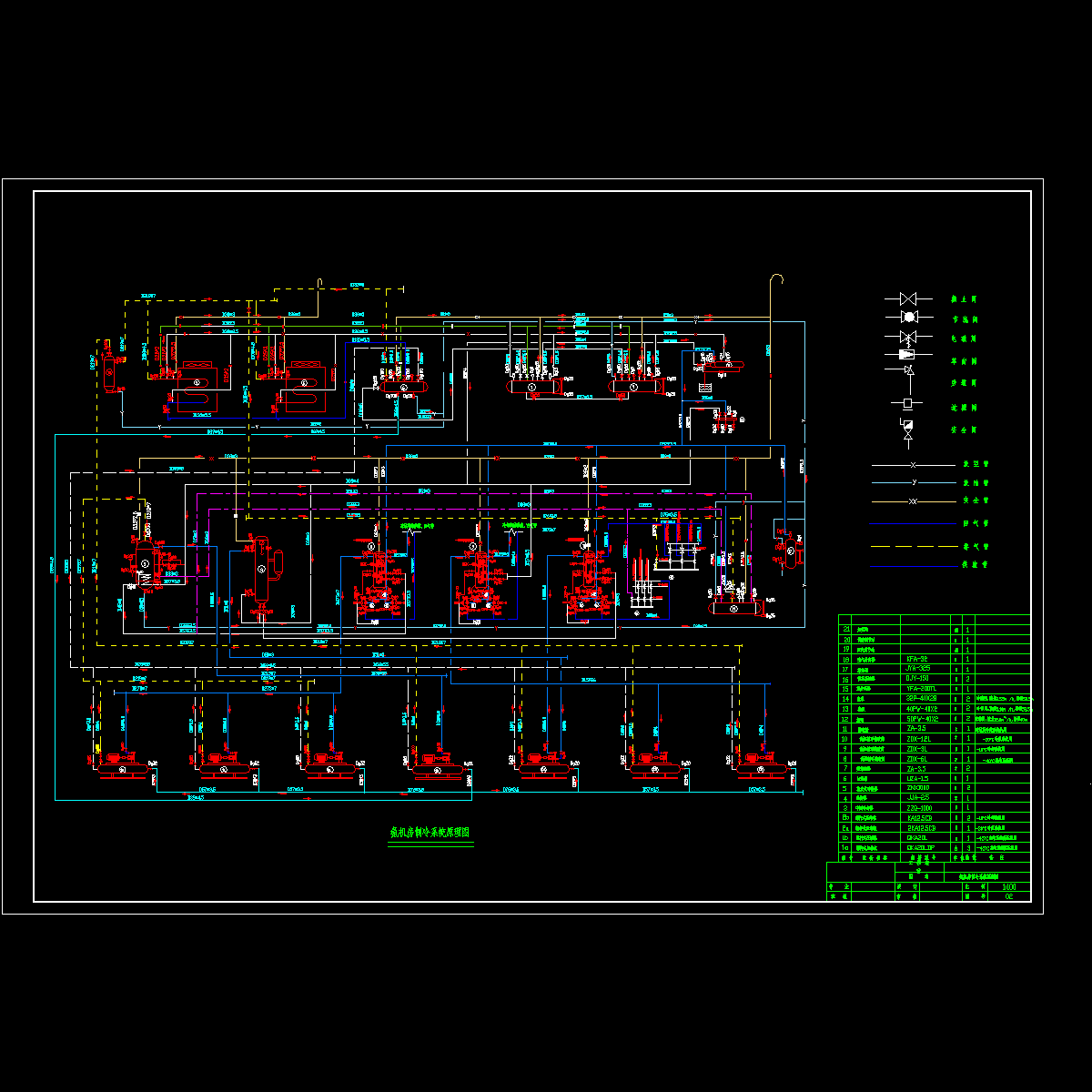 2氨机房制冷系统原理图.dwg