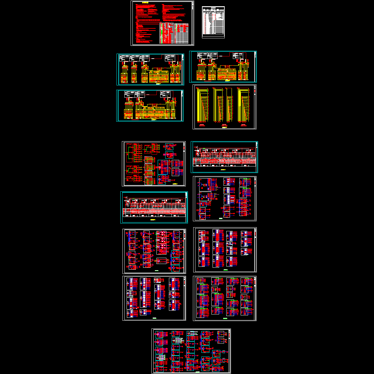 [CAD]58342平米25层大楼配电图纸.dwg