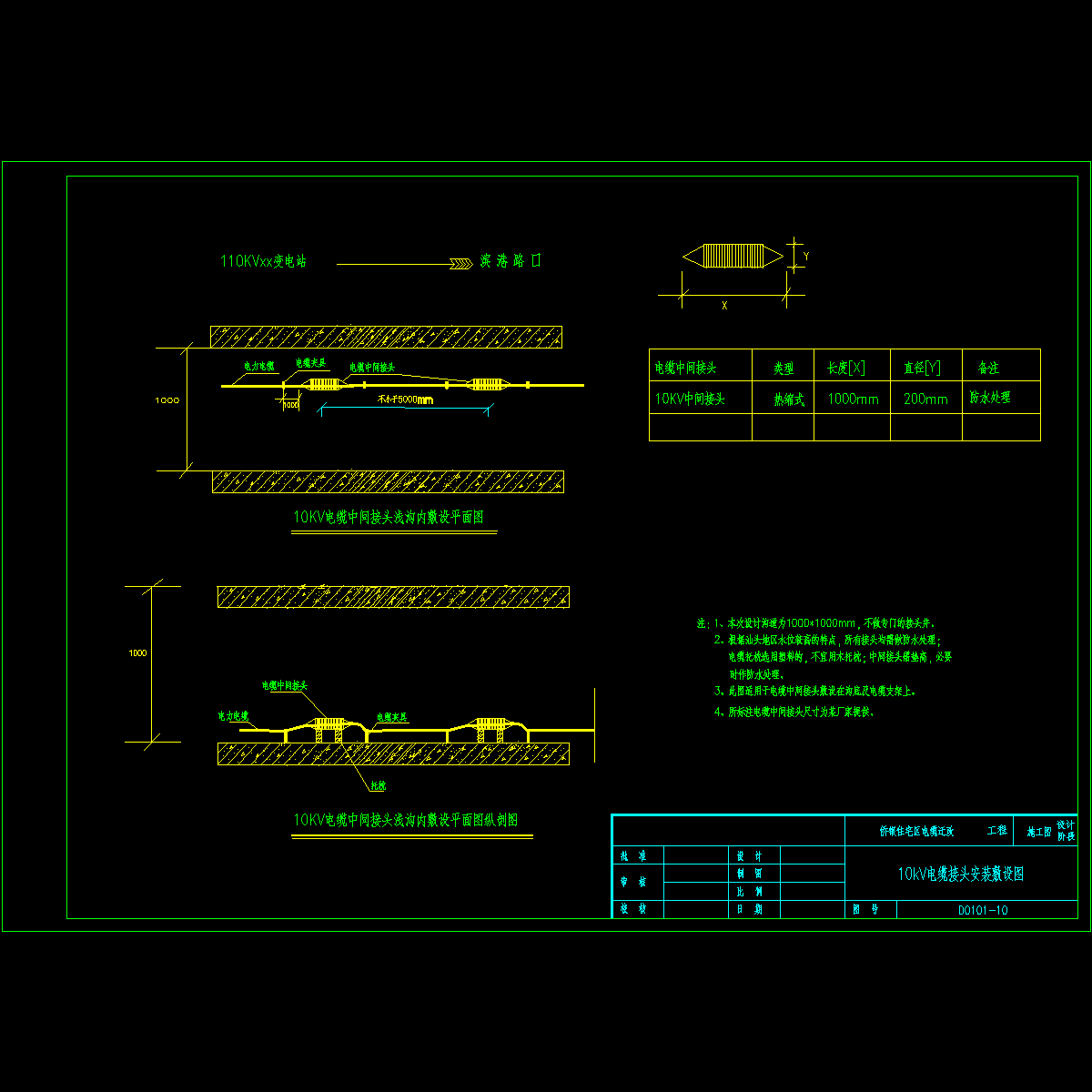 敷设接头10kv10.dwg