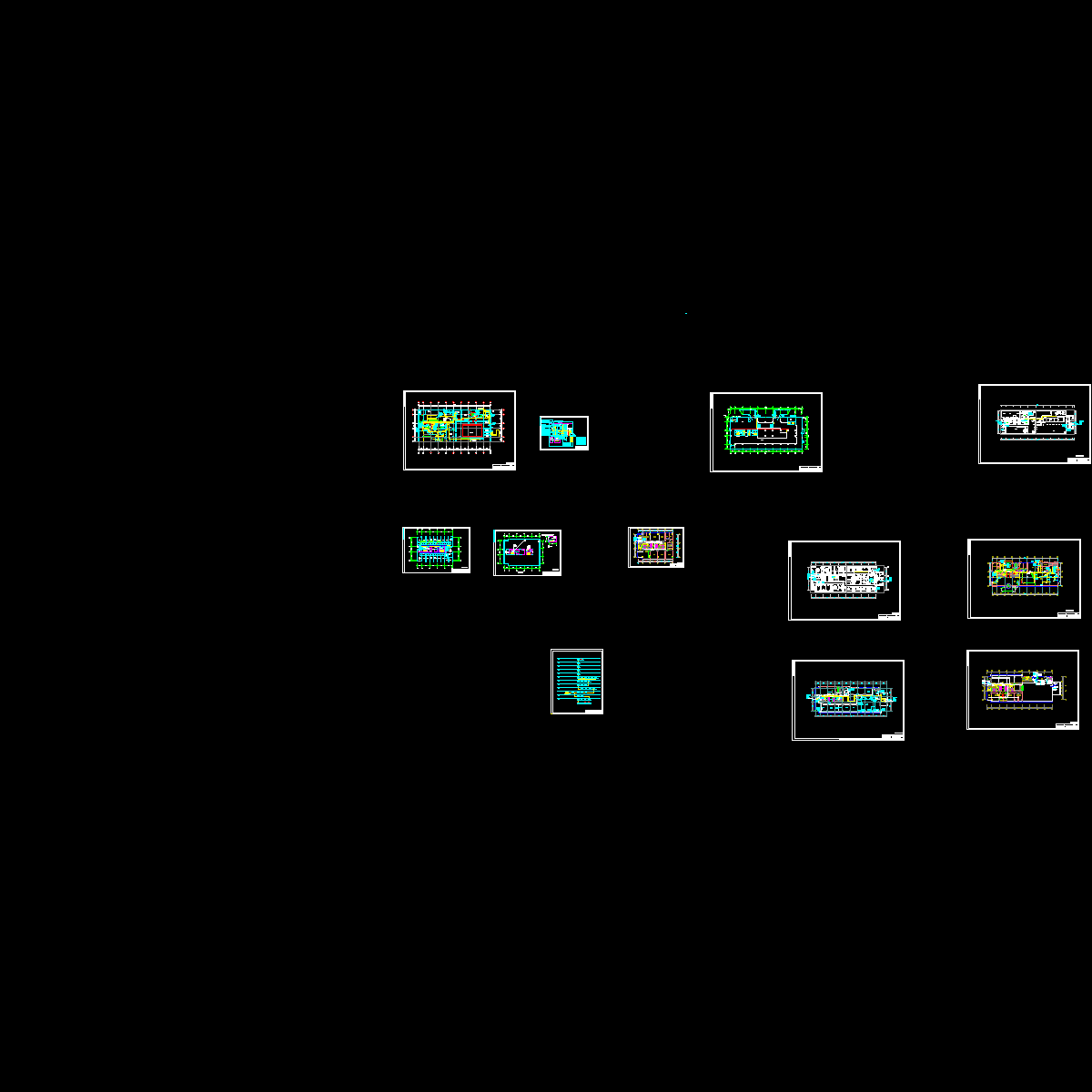 [CAD]大厦楼宇自控图纸（布线基本走桥架）.dwg