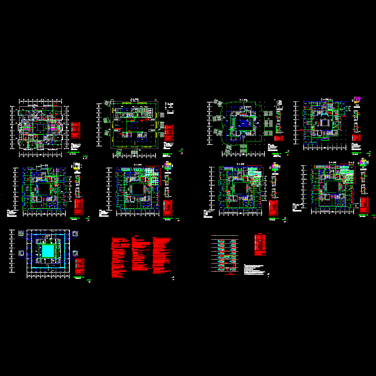 大学图纸书馆弱电设计CAD施工图纸.dwg