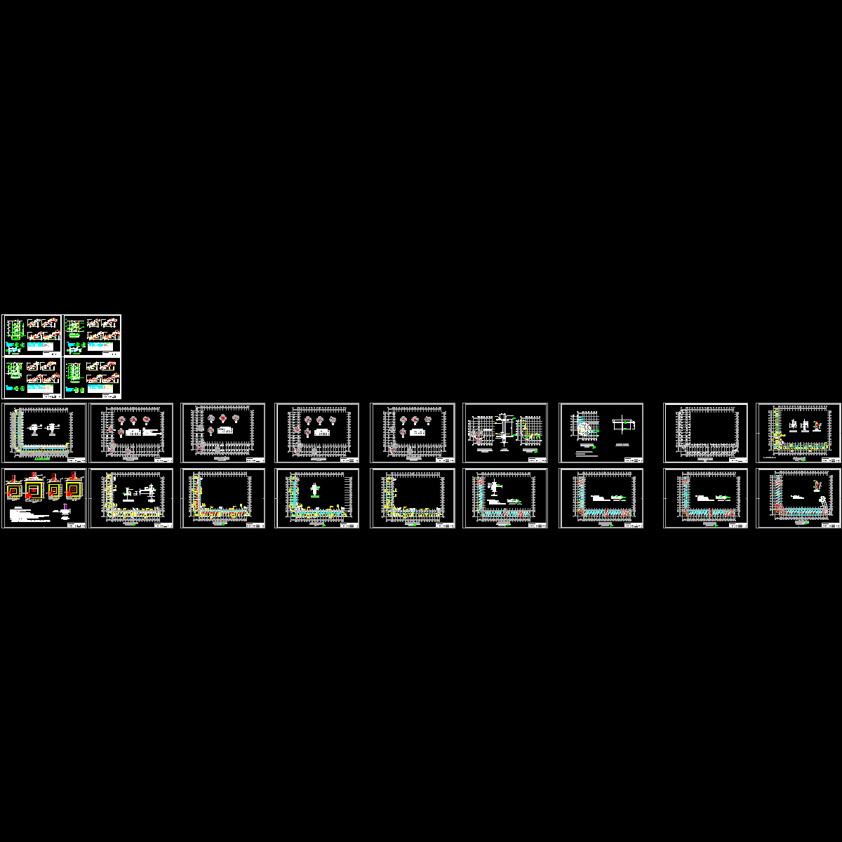 农行结构CAD施工图纸(基础平面布置图).dwg