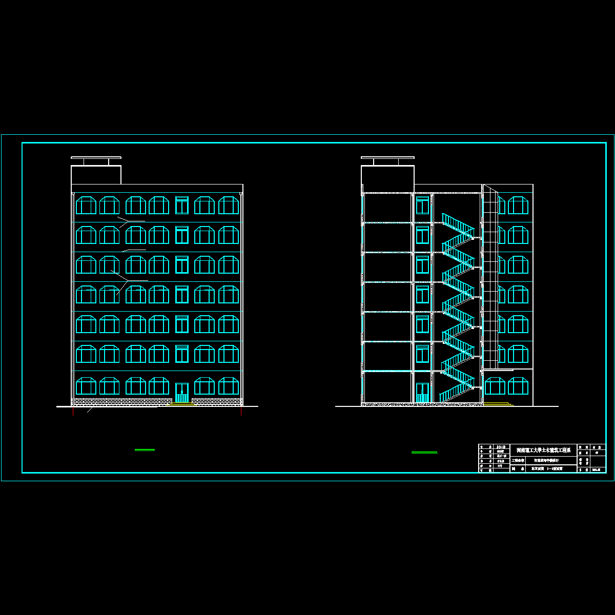 东立面图1－1剖面图.dwg